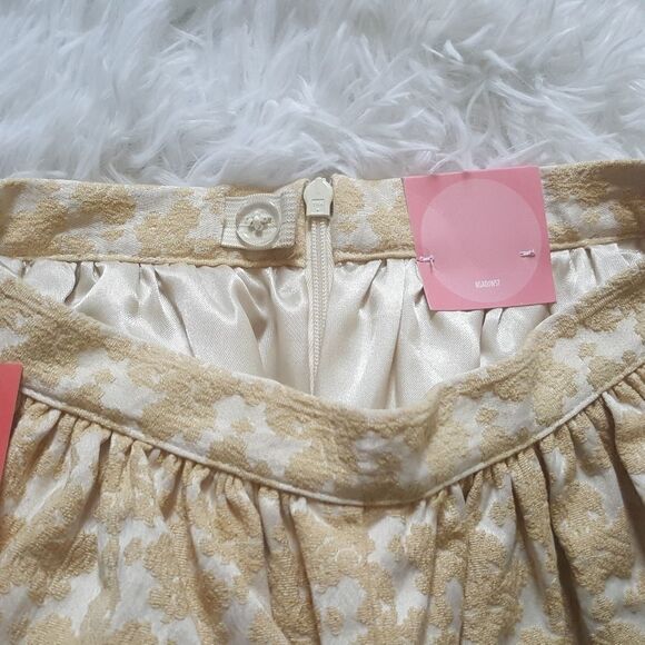 Gymboree Gold Skirt Girls Size 4 New Shimmery - Picture 2 of 5